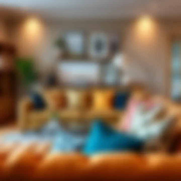 30x30 Pillows as Decor Focal Points in Living Spaces A stylish living room featuring 30x30 pillows as focal decor elements