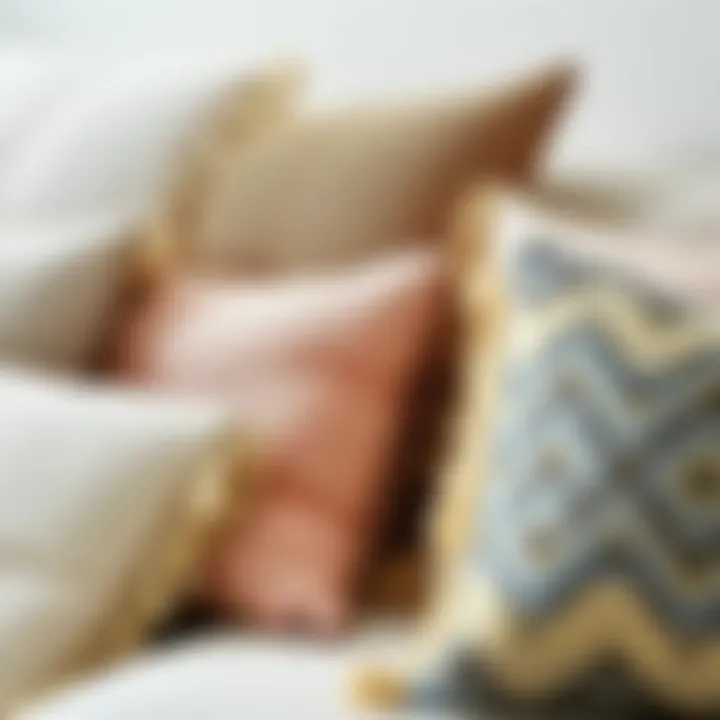 Material Diversity in 30x30 Pillow Craftsmanship A variety of materials used in 30x30 pillows highlighting texture diversity