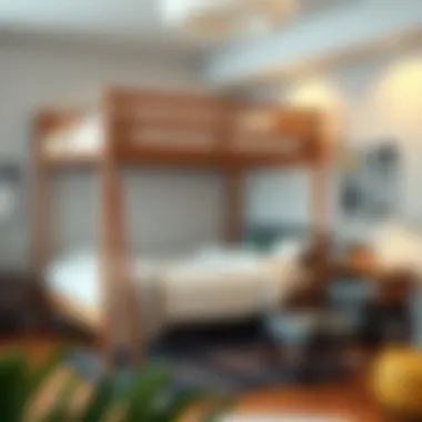 Personalized Comfort with Adjustable Loft Bed Contemporary adjustable height loft bed frame emphasizing customization