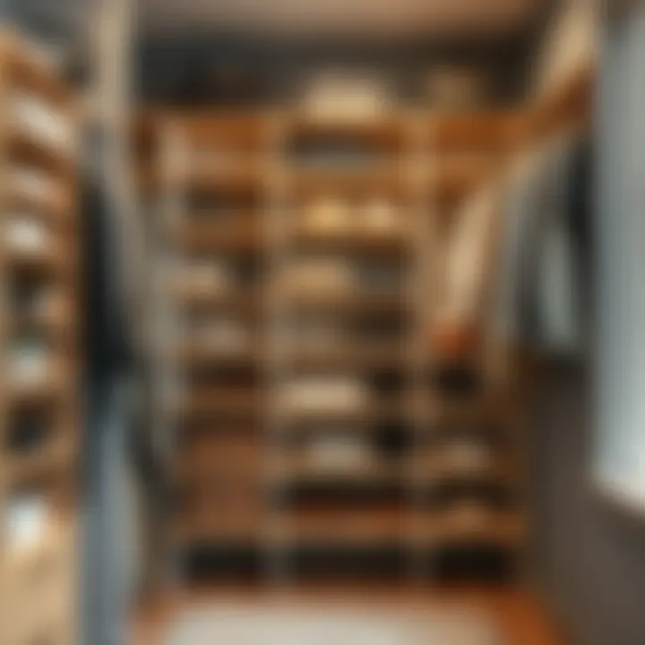 Easy installation of closet shelving with tools