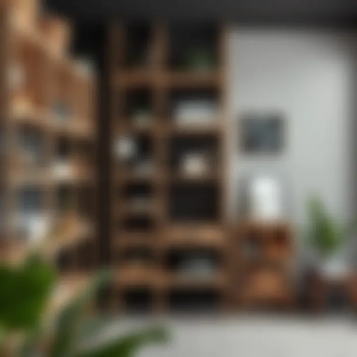 Different types of shelving materials and designs