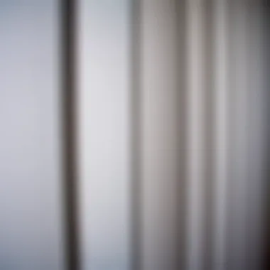 Materials and Textures of Vertical Blinds Close-up of vertical blind materials and textures