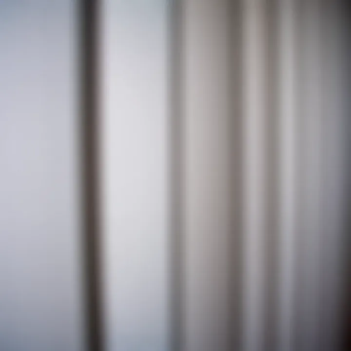 Materials and Textures of Vertical Blinds Close-up of vertical blind materials and textures