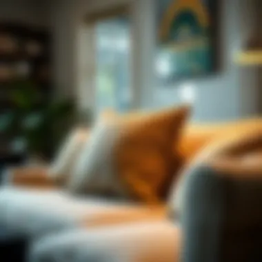 Perfect Cushion in a Contemporary Living Space A cozy living room setting with the Perfect Cushion prominently featured.