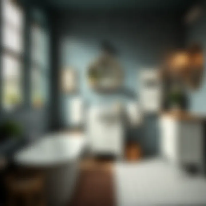 Functional yet chic bathroom layout showcasing practicality