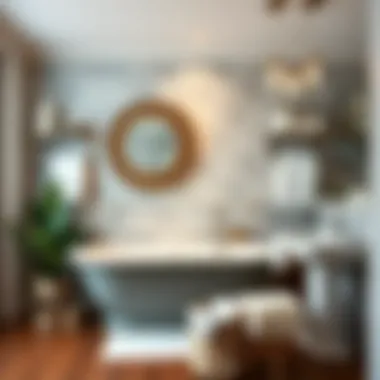 Stylish storage solutions in a beautifully organized bathroom