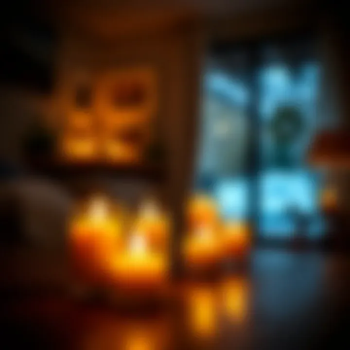 Creating Ambiance with Big Tea Light Candles Big tea light candles illuminating a cozy indoor setting with warm ambiance