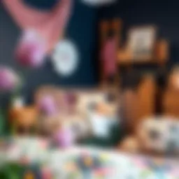 Elegant boho floral nursery bedding set