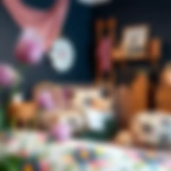 Elegant boho floral nursery bedding set