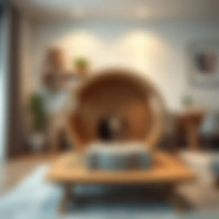 Modern cat house furniture integrated with home decor