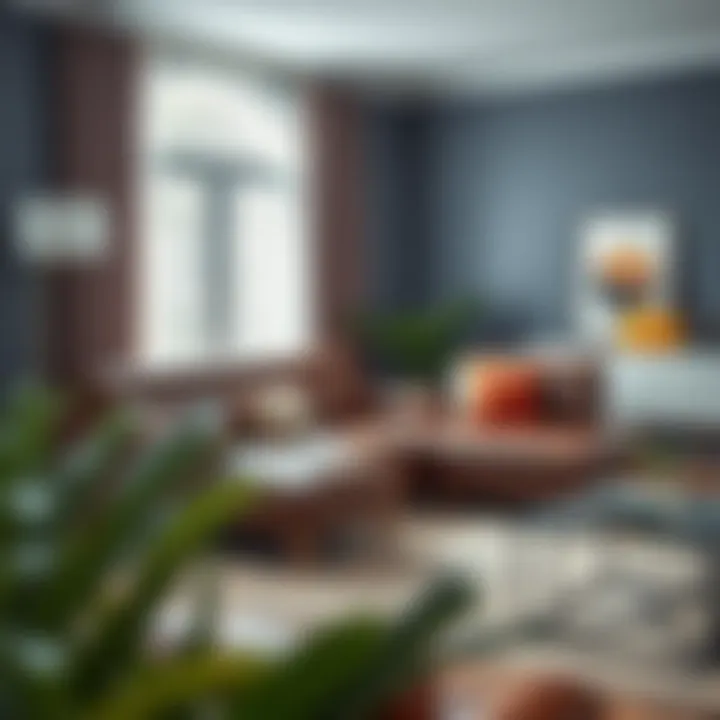 Chic leather chaise lounge complementing a stylish living space