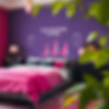 Color psychology chart illustrating effects of hot pink