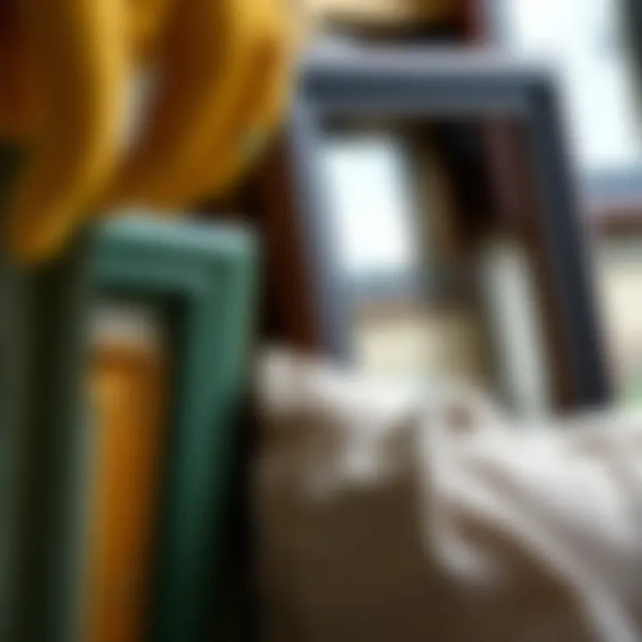 Essential Care for Coloured Frames Close-up of maintenance techniques for preserving coloured frames.