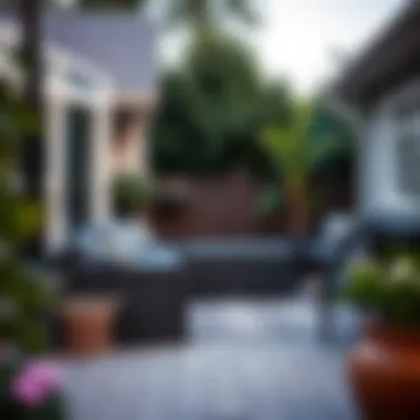 Aesthetic Appeal on a Patio Long deck storage box enhancing the aesthetic of a patio