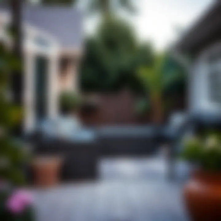 Aesthetic Appeal on a Patio Long deck storage box enhancing the aesthetic of a patio