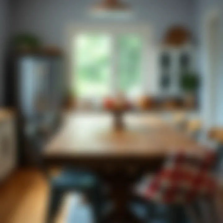 Well-maintained kitchen table with a protector ensuring longevity