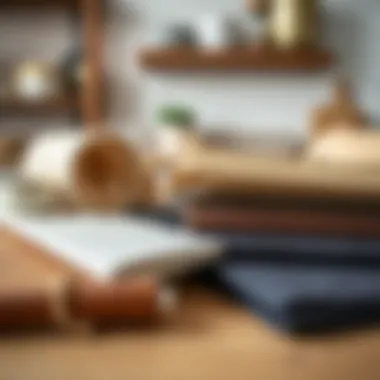 Variety of kitchen table protector materials displayed