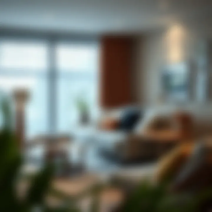 Stylish Living Room with Memory Foam Futon Stylish living room with a memory foam futon