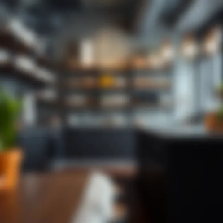 Cutting-Edge Design for Kitchen Efficiency Innovative shelving design for efficient organization