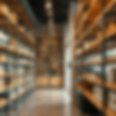 Optimizing Space with Modern Shelving Modern storage shelving maximizing space utilization