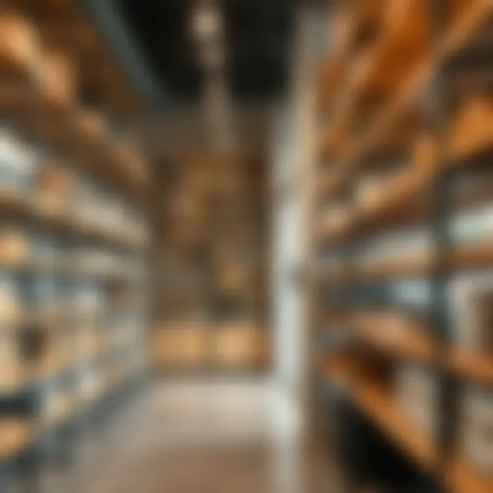 Optimizing Space with Modern Shelving Modern storage shelving maximizing space utilization