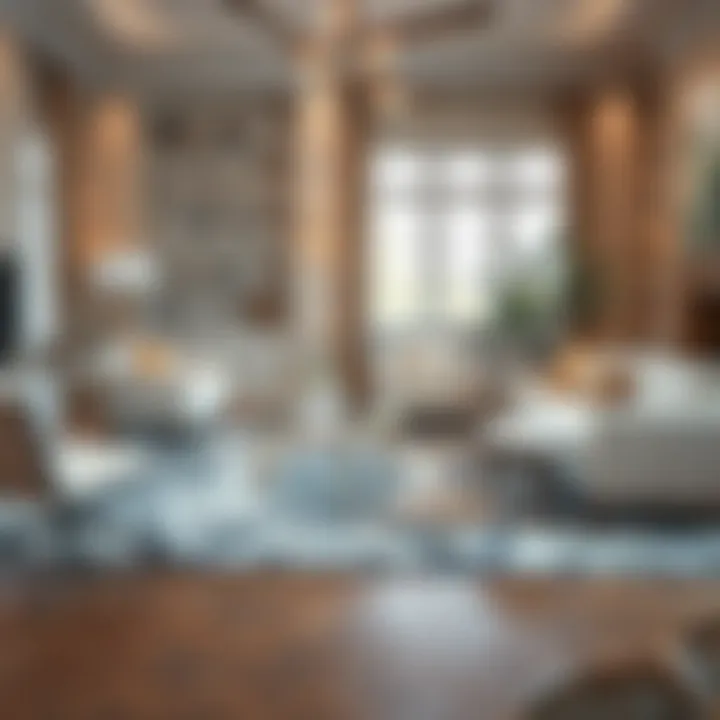 Elegant Living Room with Area Rug Elegant living room featuring a 20-foot area rug that complements the furniture arrangement