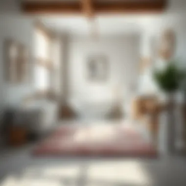 Elegant bathroom rug in stylish decor