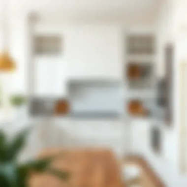 Stylish white cabinet showcasing various materials