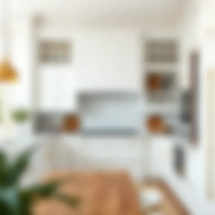 Stylish white cabinet showcasing various materials