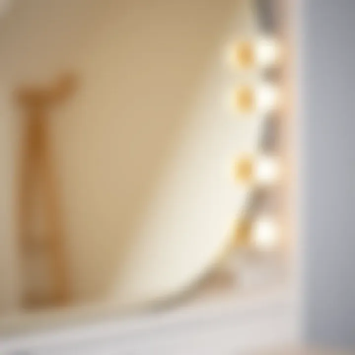 Material Durability and Finish Close-up of mirror materials showcasing durability and finish