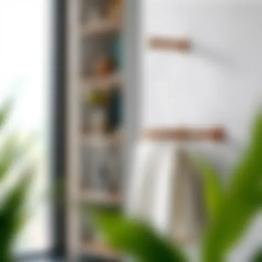 Elegant wall-mounted swivel towel rack showcasing modern design