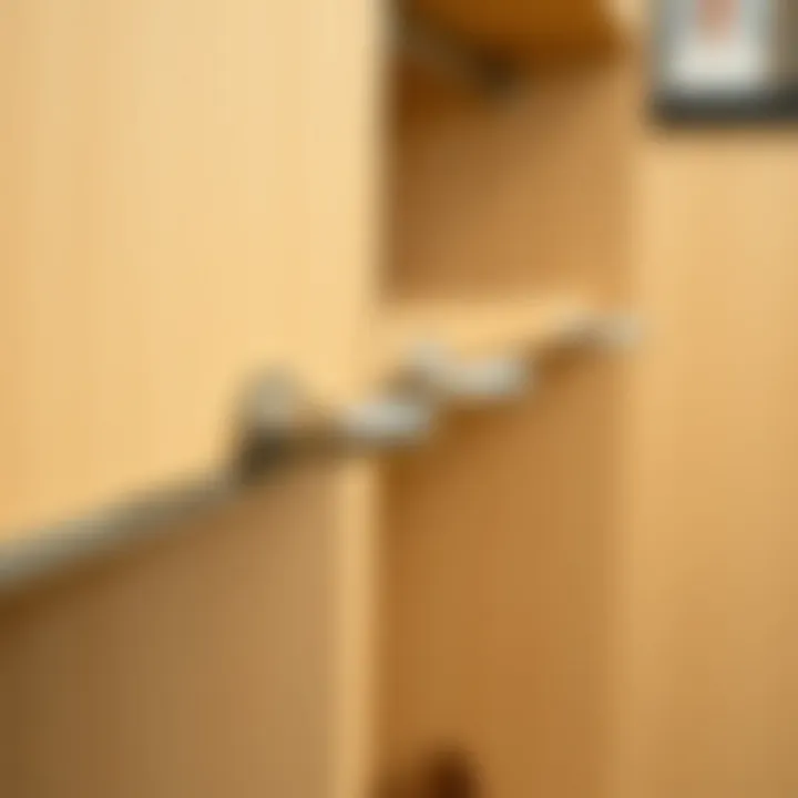 Illustration of maintenance tips for shoe rack hardware