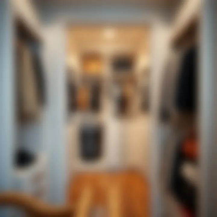 Custom Walk-In Closet Layout Detailed layout design of a customized walk-in closet