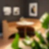 Modern Corner Table Set Design Elegant corner table set featuring a modern design