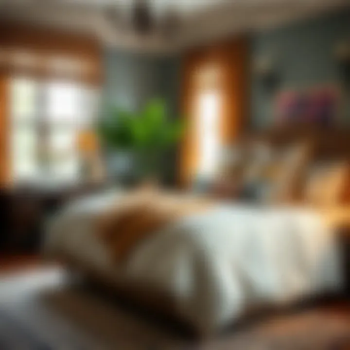 Current Design Trends for Bedspreads Trendy bedspread designs in a decorated bedroom.