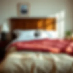 Visual representation of queen bed dimensions.