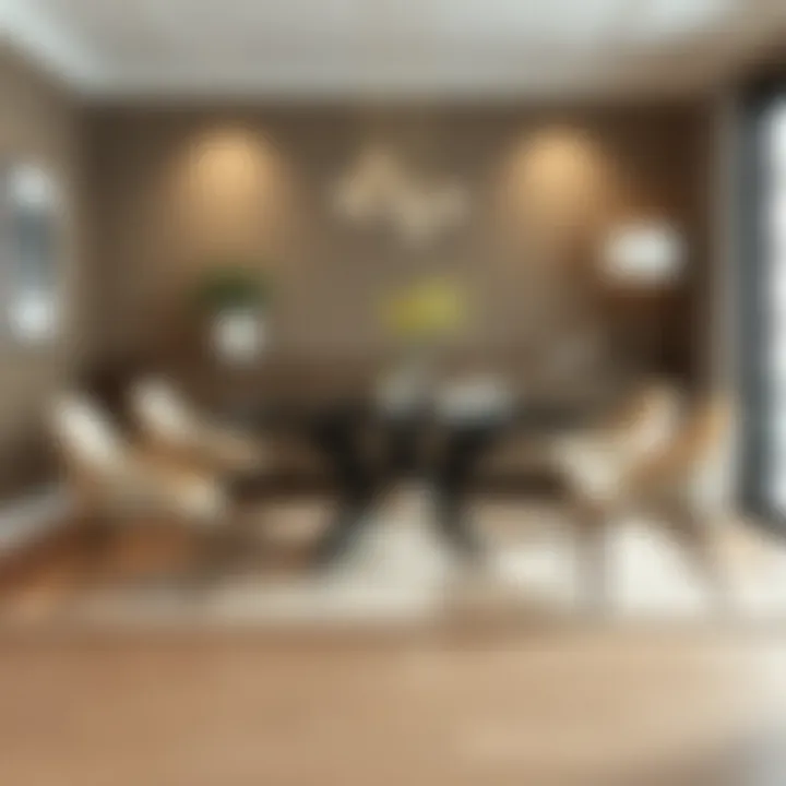 Elegant dining set showcasing modern design