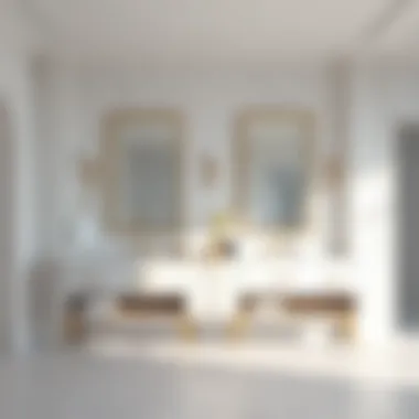 Marble Elegance in Long Double Vanities Luxurious bathroom featuring a marble long double vanity