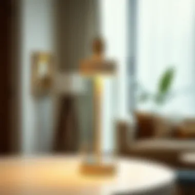 Sustainable Lighting Solutions for Modern Interiors Eco-friendly chargeable lamp highlighting energy efficiency.