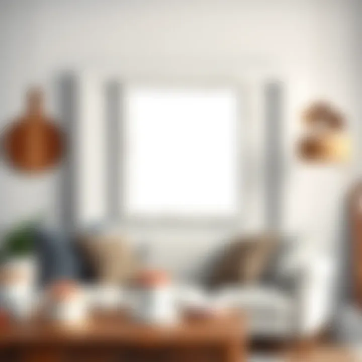 White Washed Frame in Rustic Decor Setting Interior setting with a white washed frame complementing rustic decor