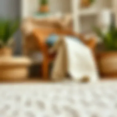 Natural Fibers for Rugs An assortment of natural fibers used in quality rug manufacturing, highlighting sustainability.