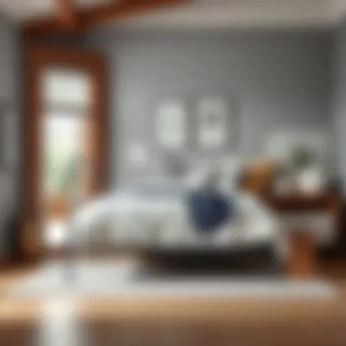 A well-organized bedroom showcasing budget-friendly decor