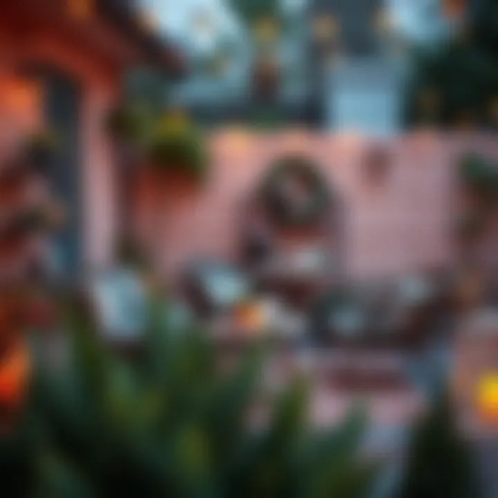 Cozy Patio Arrangement Cozy small patio set arrangement perfect for relaxing evenings