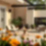 Minimalist Small Patio Set Elegant small patio set showcasing minimalist design