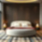 Modern Elegance: Round Bed in Bedroom Elegant round bed design in a modern bedroom setting