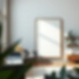 Elegant modern 24x36 poster frame displaying artwork