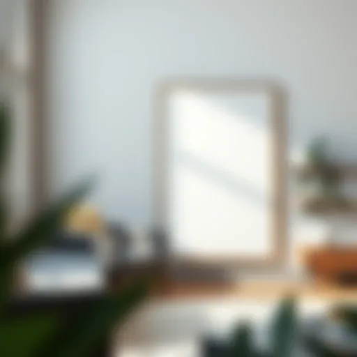 Elegant modern 24x36 poster frame displaying artwork