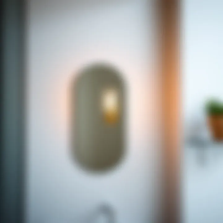 Stylish Wall-Mounted Bathroom Lighting Elegant wall-mounted bathroom light fixture in contemporary design