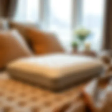 Luxurious foam cushion showcasing comfort and support