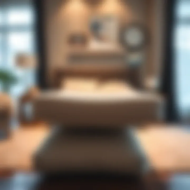 Different types of foam materials used in bed cushions